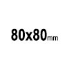 MAGNET A SQUARE 80 - imanes cuadrados acrílicos, 80x80mm | GL510121E