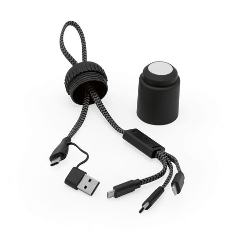VERSACORD - Cable de rPET 5 en 1. Tubo rABS para organizar cables