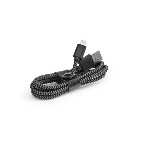 BERNOULLI - Cable de rPET de 1 m. USB-A a Lightning. Carga rápida