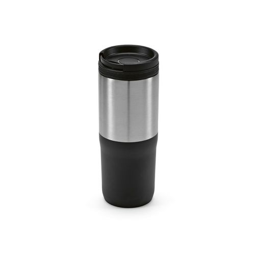ORANGE - Vaso de viaje ; rInox,600 ml. Triple pared y hermético