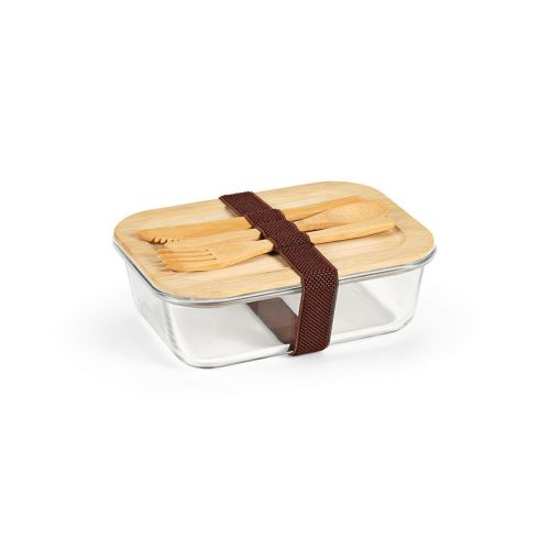 VAN GOGH 1000 - Fiambrera ; vidrio de borosilicato y bambú. 1090 ml