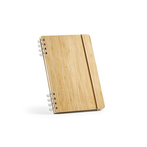 DANTE - Libreta A5 de bambú. 196 páginas Papel reciclado; 70 gms