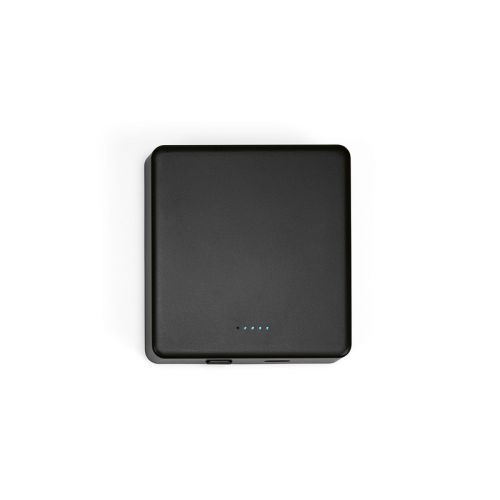 MENDEL - Powerbank in rABS con capacità di 5.000 mAh e ricarica a induzione
