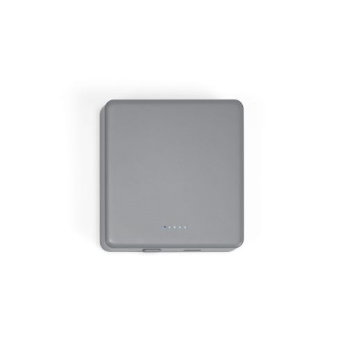 MENDEL - Powerbank in rABS con capacità di 5.000 mAh e ricarica a induzione
