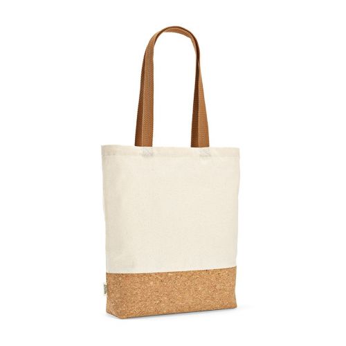 CHIMBORAZO - Bolsa de Compra de Algodón reciclado 180 gsm y Corcho