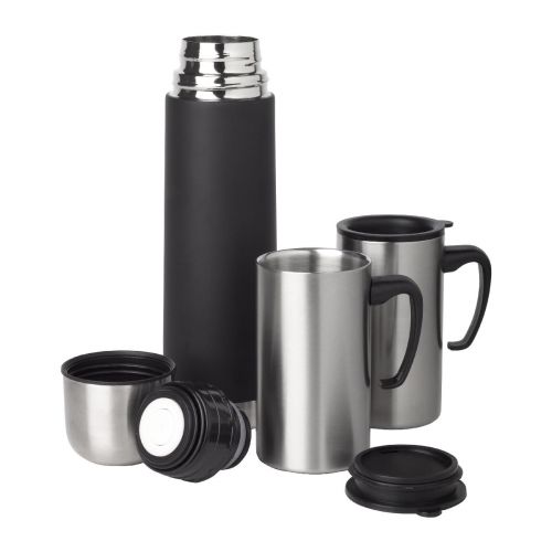 FRIEDA - Set de termo y 2 tazas de acero inox 