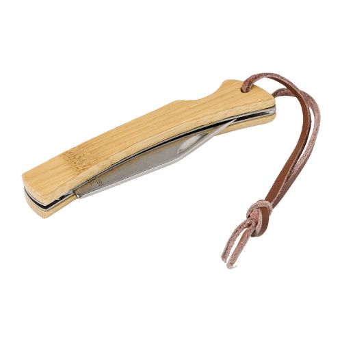 BECKETT - Navaja de acero inox. y bambú 