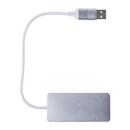 LAYTON - Hub USB de aluminio reciclado 