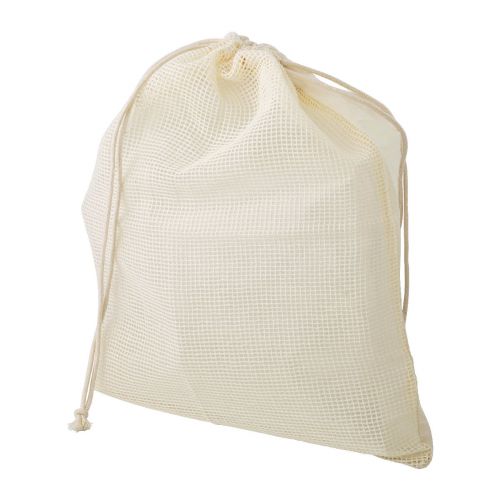 FREDDY - Bolsa 100% algodón orgánico con rejilla en un lateral. 