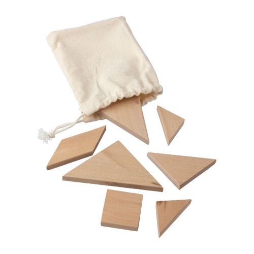 ULRIKE - Puzle Tangram de madera natural 
