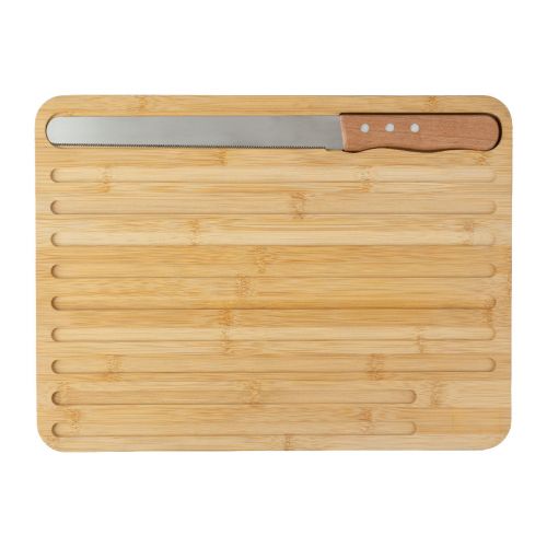 WERNER - Tabla de cortar y cuchillo de bambú 