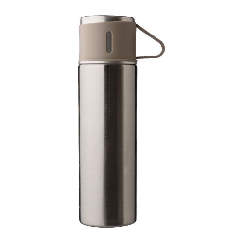 HERBERT - Termo y tazas de acero inox. 