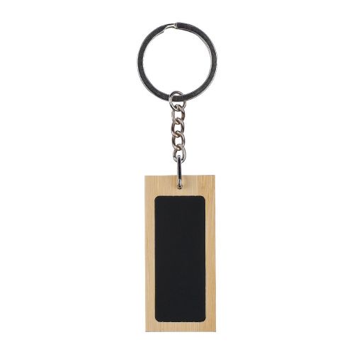 GEOFFREY - Llavero rectangular de bambú 