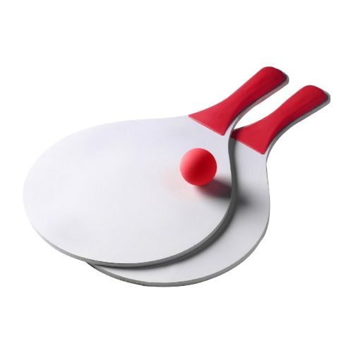 FABIEN - Set de palas de madera y pelota 