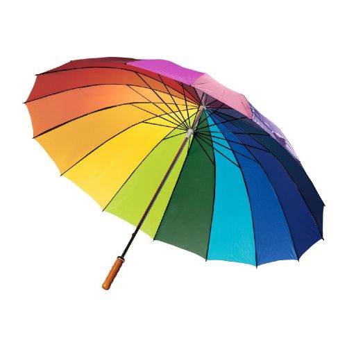 HAYA - Paraguas multicolor de poliéster 