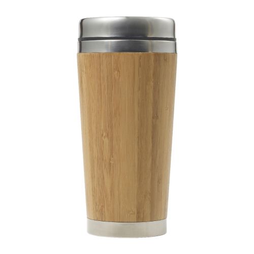 SABINE - Vaso termo de bambú y acero inox. 