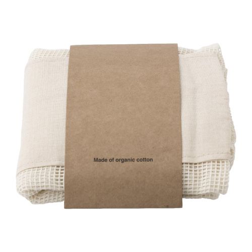 ADELE - Set de 3 bolsas de malla de algodón orgánico 