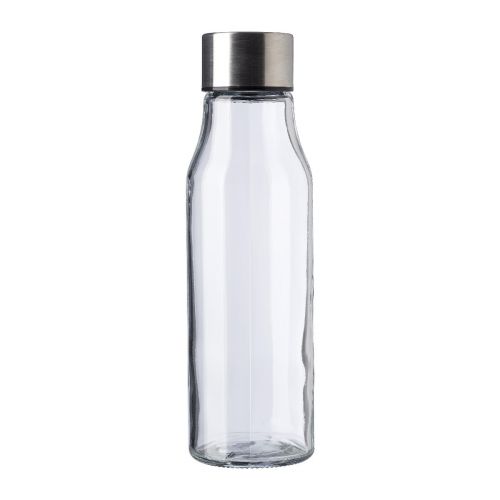 ANDREI - Botella de cristal y acero inox. 