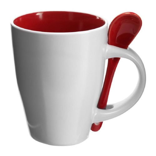 EDUARDO - Taza y cuchara de cerámica 