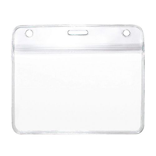 BADGE OS - Funda para tarjeta de identificación horizontal en PVC