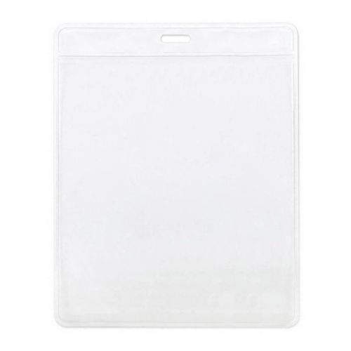BADGE VS - Funda para tarjeta de identificación vertical en PVC