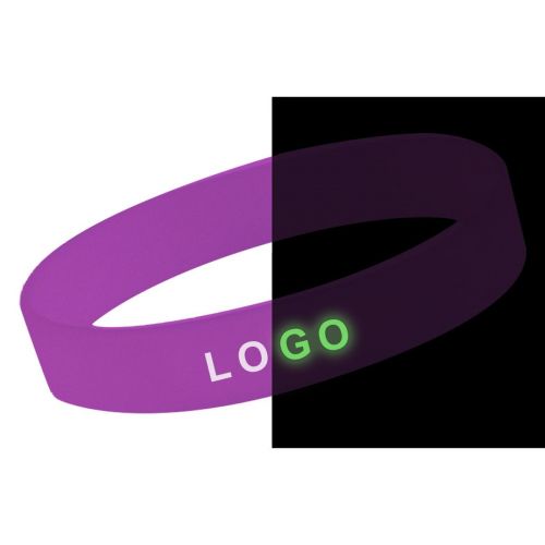 WRIST SHINEY - pulseras logotipo fluorescente de silicona