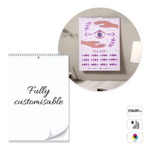 AMSTERDAM - calendario de pared con espiral de 8 hojas