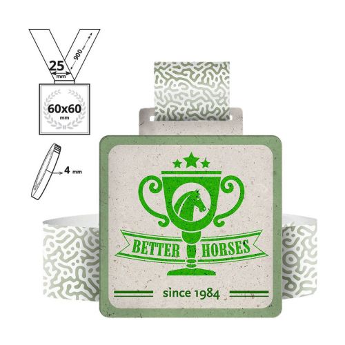 AKITA - medalla de cartón reciclado 4mm