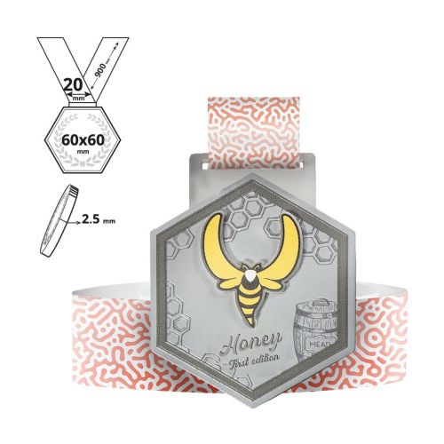SAPPORO - medalla de acero 2,5mm