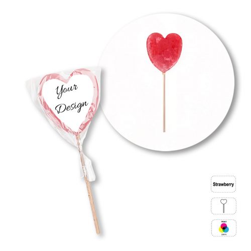 LOGO POP - piruleta con forma de corazón