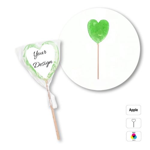 LOGO POP - piruleta con forma de corazón