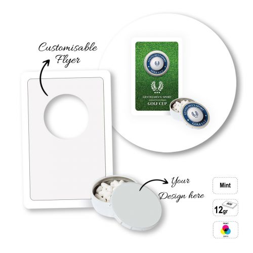 MINT CARD - caja de caramelos de menta con folleto