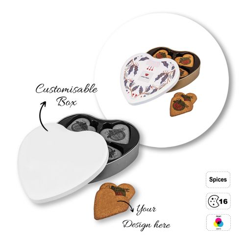 LOGO COOKIE - caja de galletas con forma de corazón, personalizables