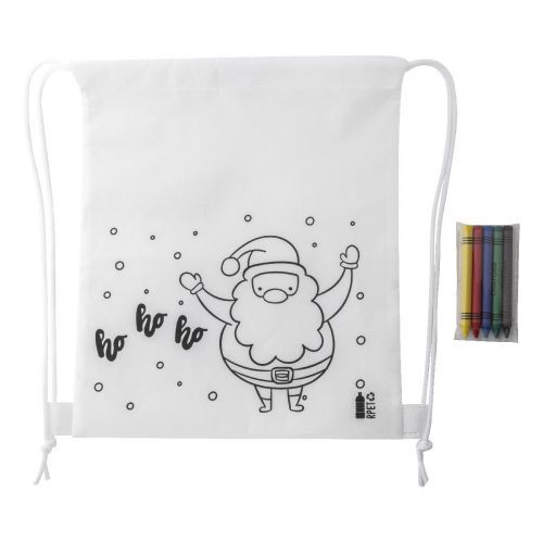JULFAR BAG B - Bolsa navideña para colorear con cordón