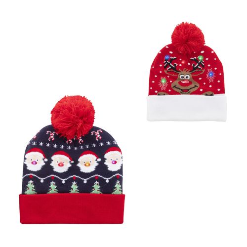 NORRSKEN - Gorro de invierno LED navideño, Papá Noel