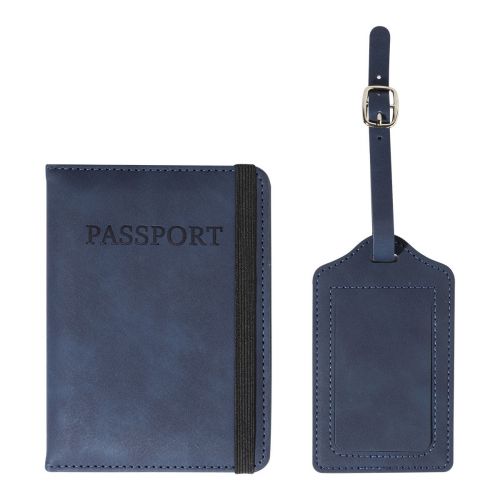 TWINPASS - Porta-pasaporte y identificador equipaje de PU reciclado