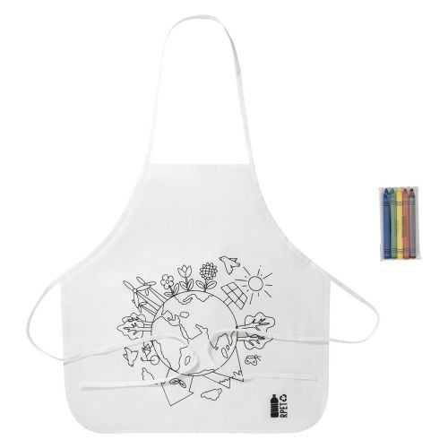 ECOLO - delantal de RPET para colorear