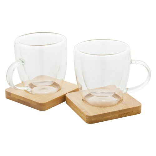 MOCABOO - juego de tazas de cristal para espresso