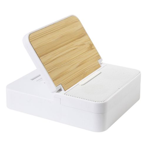 HOBOFI - altavoz con cargador inalámbrico de ABS reciclado