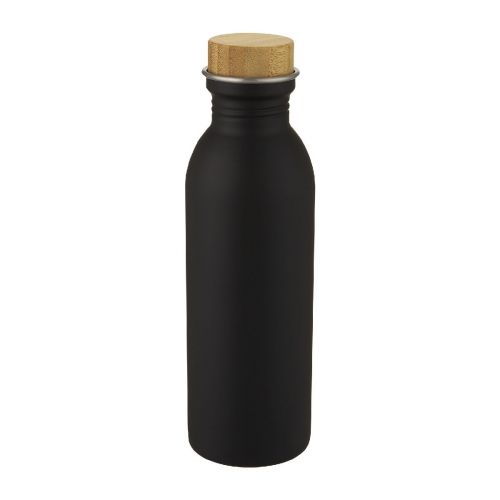 KALIX - Vaso de vidrio de 420 ml con pared exterior de plástico reciclado "Bello"