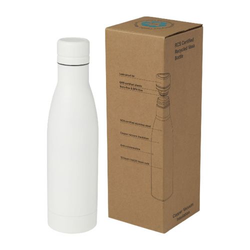 VASA - Bidón con aislamiento al vacío de 500 ml de cobre de acero inoxidable reciclado con certificación RCS ""
