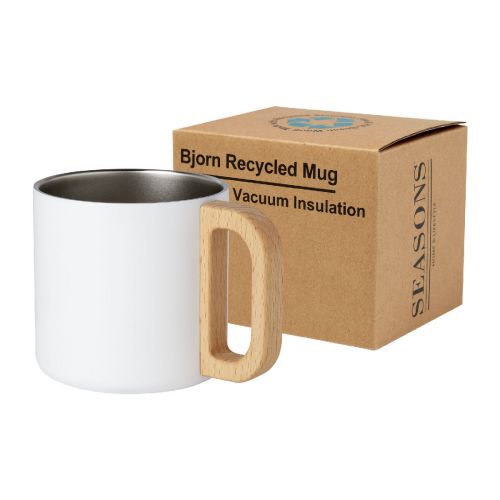 BJORN - Taza de acero inoxidable reciclado con certificado RCS con aislamiento de cobre de 360 ml ""