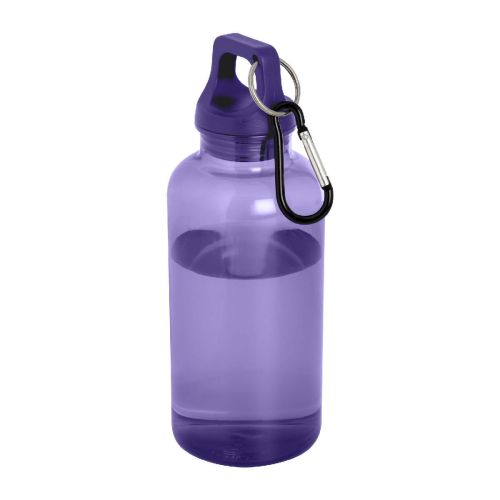 OREGON - Bidón de 400 ml de plástico reciclado con mosquetón y certificación RCS ""