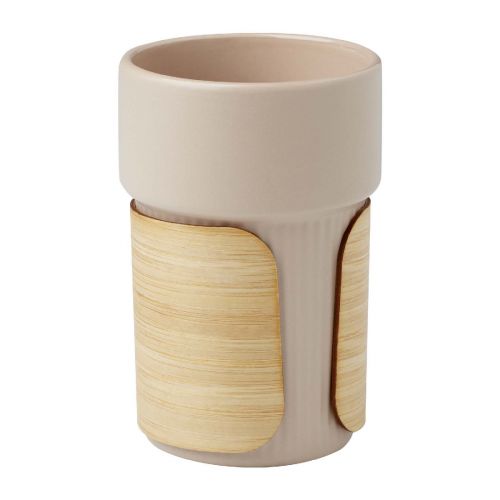 FIKA - Vaso de 340 ml con funda de bambú ""