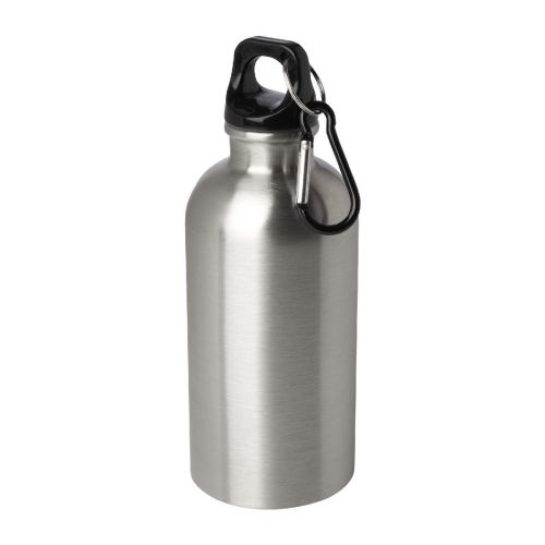 OREGON - Bidón de 400 ml de acero inoxidable con certificado RCS con mosquetón ""
