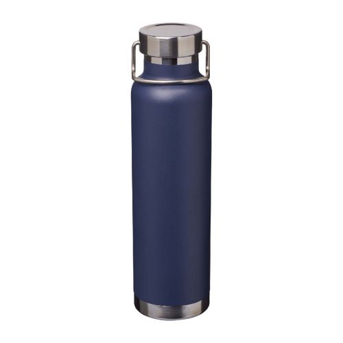 THOR - Botella de 650 ml de acero inoxidable reciclado con certificado RCS con aislamiento de cobre ""