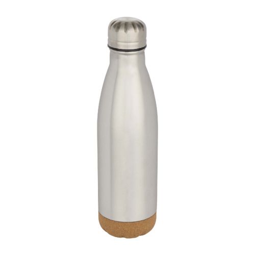 COVE - Botella de 500 ml de acero inoxidable con aislamiento y doble pared con detalles de corcho ""