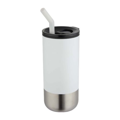 GRAYSON - Vaso con aislamiento de 480 ml con certificado RCS y pajita ""