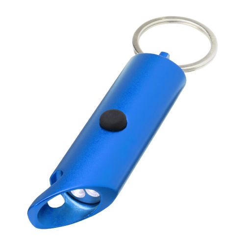 FLARE - Luz LED IPX de aluminio reciclado y abrebotellas con llavero ""