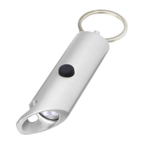 FLARE - Luz LED IPX de aluminio reciclado y abrebotellas con llavero ""